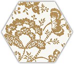Фото Ceramika Paradyz декор Shiny Lines Heksagon Inserto C Gold 17.1x19.8
