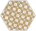 Фото Ceramika Paradyz декор Shiny Lines Heksagon Inserto D Gold 17.1x19.8