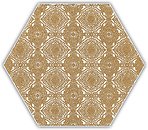 Фото Ceramika Paradyz декор Shiny Lines Heksagon Inserto E Gold 17.1x19.8
