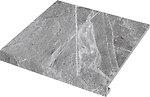Фото Zeus Ceramica ступень угловая с капиносом Kalakito Grey левая 30x34.5 (SZRXKA8BRC1)