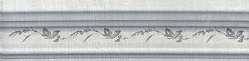 Фото Kerama Marazzi бордюр Кантри Шик Багет декорированный серый 5x20 (BLB029)