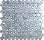 Фото Vidrepur мозаика Circle 253C Aluminio 30.1x31.3