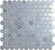 Фото Vidrepur мозаика Circle 253C Aluminio 30.1x31.3