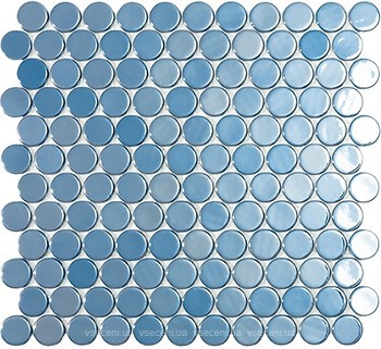 Фото Vidrepur мозаика Circle 6004C Dark Blue Br 30.1x31.3