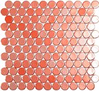 Фото Vidrepur мозаика Circle 6002C Live Coral Br 30.1x31.3