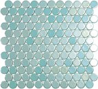 Фото Vidrepur мозаика Circle 6001C Turquoise Br 30.1x31.3