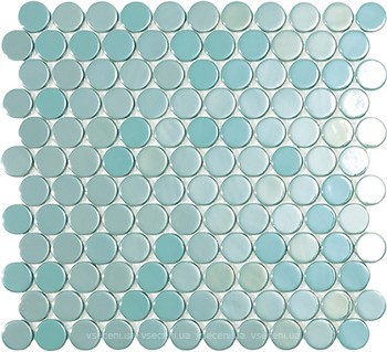 Фото Vidrepur мозаика Circle 6001C Turquoise Br 30.1x31.3