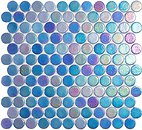 Фото Vidrepur мозаика Circle 555C Sapphire 30.1x31.3