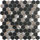 Фото Vidrepur мозаика Supreme Hex Sahara Mix Coffee 31.5x31.5