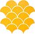 Фото Kotto Ceramica мозаика Scales SC 6025 B Dark Yellow 27.5x28.5