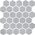 Фото Kotto Ceramica мозаика Hexagon H 6002 Grey Silver 29.5x29.5