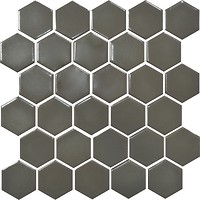 Фото Kotto Ceramica мозаика Hexagon H 6020 Dark Grey 29.5x29.5