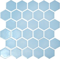 Фото Kotto Ceramica мозаика Hexagon H 6026 Light Blue 29.5x29.5
