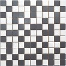 Фото Kotto Ceramica мозаика CM 3106 C Estet White/Estet Graphite 30x30