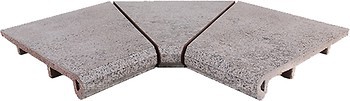 Фото Gresmanc ступень угловая с капиносом Volcano Borde Piscina Recto Interior Fuji Anti-Slip 31x70.5