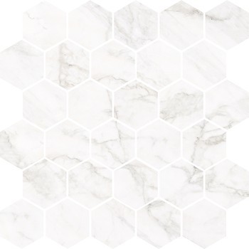 Фото Nowa Gala мозаика Frost White Mozaika Hexagon FW 01 Poler 27x27