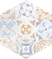 Фото Nowa Gala декор Flamenco Dekor FLM 12 Hexagon Patchwork Natura 28x33