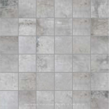 Фото La Fenice мозаика Oxydum Mosaico Su Rete Silver 30x30 (Tozz. 5x5)