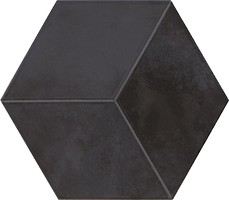 Фото Pamesa плитка мозаичная Kingsbury Jubilee Hexagonos Grafito Compacglass 19.8x22.8