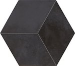 Фото Pamesa плитка мозаичная Kingsbury Jubilee Hexagonos Negro Compacglass 19.8x22.8
