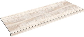 Фото Zeus Ceramica ступень угловая с капиносом Legno Bianco правая 34.5x89.8 (SZBXLV1BRB2)