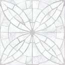 Фото Golden Tile плитка мозаичная Mosaic Flower белая 30x30 (8F0750)