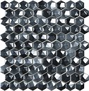 Фото Vidrepur мозаика Magic Hex 46 D Black 35x35