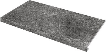 Фото Zeus Ceramica ступень с капиносом Kalakito Black 34.5x60 (SZRXKA9BRR)