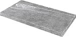 Фото Zeus Ceramica ступень угловая с капиносом Kalakito Grey правая 34.5x60 (SZRXKA8BRR2)