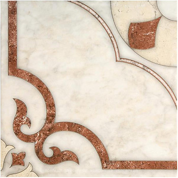 Фото Inter Cerama плитка напольная Castello красно-коричневая 43x43