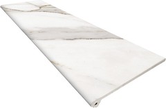 Фото Exagres ступень с капиносом Marbles Peldano Fiorentino Calacatta 33x120