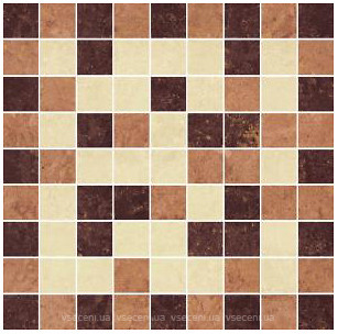 Фото Ceramika Paradyz мозаика резанная Mistral Beige Mix Satyna 30x30 Куб 3.15x3.15