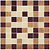 Фото Ceramika Paradyz мозаика резанная Mistral Beige Mix Poler 30x30 Куб 3.15x3.15