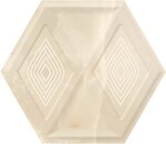 Фото Ceramika Paradyz плитка настенная Illusion Beige Heksagon Struktura 17.1x19.8