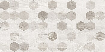 Фото Golden Tile декор Marmo Milano Hexagon светло-серый 30x60 (8MG153)