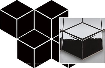 Фото Ceramika Paradyz мозаика Moonlight Romb Hexagon Nero 20.4x23.8