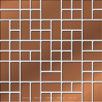 Фото Ceramika Color плитка Copper Glass Mosaic 25x25