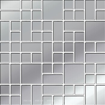 Фото Ceramika Color мозаика Structury 3D Platinum Glass 25x25