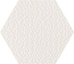 Фото Ceramika Paradyz плитка Noisy Whisper White Sciana Hex Str 17.1x19.8