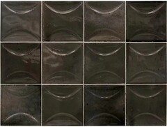 Фото Equipe Ceramicas плитка Hanoi Arco Black Ash 10x10 (30022)