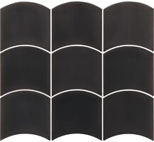 Фото Equipe Ceramicas плитка настенная Wave Black 12x12 (28842)