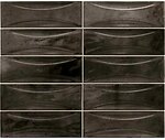 Фото Equipe Ceramicas плитка Hanoi Arco Black Ash 6.5x20 (30040)