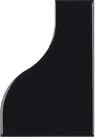 Фото Equipe Ceramicas плитка настенная Curve Black Glossy 8.3x12 (28849)