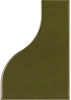 Фото Equipe Ceramicas плитка настенная Curve Green Glossy 8.3x12 (28849)