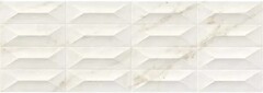 Фото Kerama Marazzi плитка настенная Marbleplay Ivory Struttura Gem 3D Ret 30x90 (M4PF)