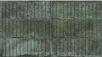 Фото Porcelanosa плитка настенная Vetri Green Brick Deco 33.3x59.2