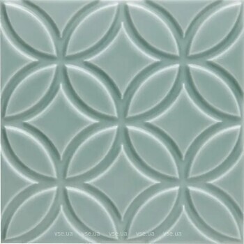 Фото Adex плитка настенная Neri Relieve Botanical Sea Green 15x15 (ADNE4147)
