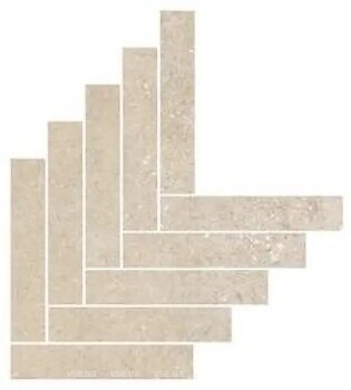 Фото Ragno ceramica мозаика Kalkstone Mosaico Freccia Sand 44x61 (Ranu)