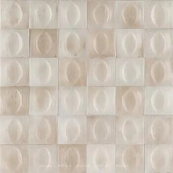 Фото Ragno ceramica плитка настенная Gleeze Beige Struttura Egg 3D 10x10 (R8Gt)