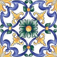 Фото Ragno ceramica плитка Amuri Decoro Maiolica Tappeto 3 Glossy 20x20 (Rc8J)